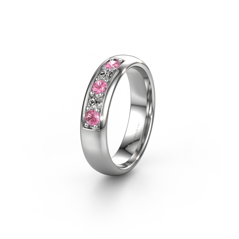 Image de Alliance WH0111L35BP 585 or blanc ±5x2 mm Saphir rose