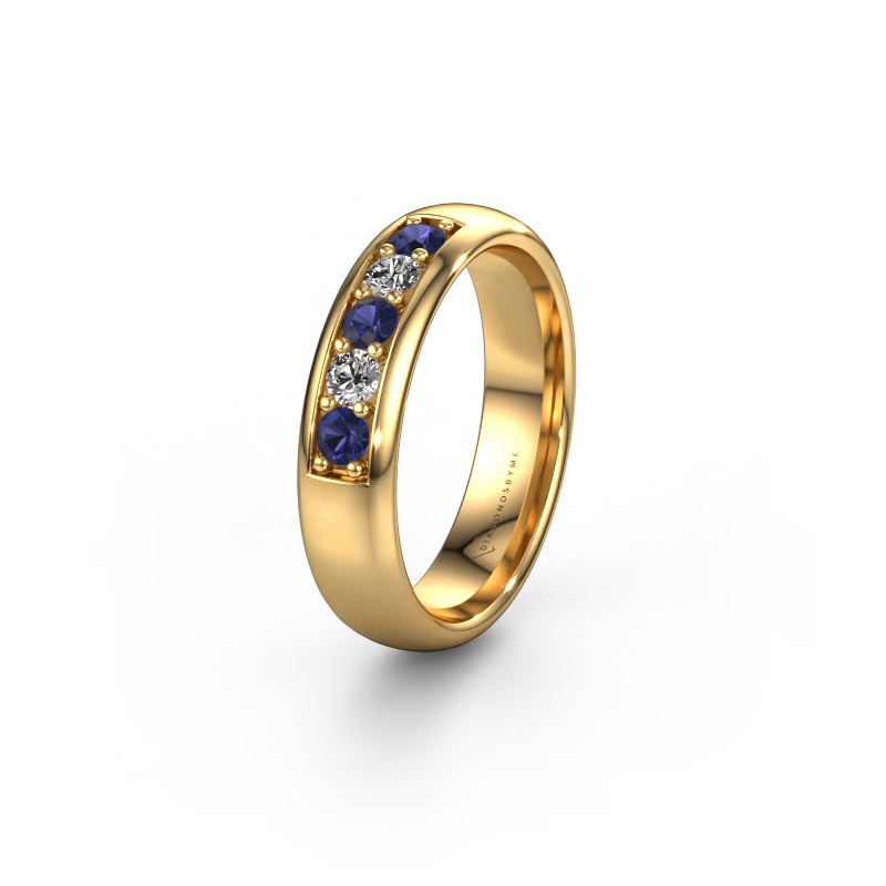 Bild von Ehering WH0111L35BP 585 Gold ±5x2 mm Saphir