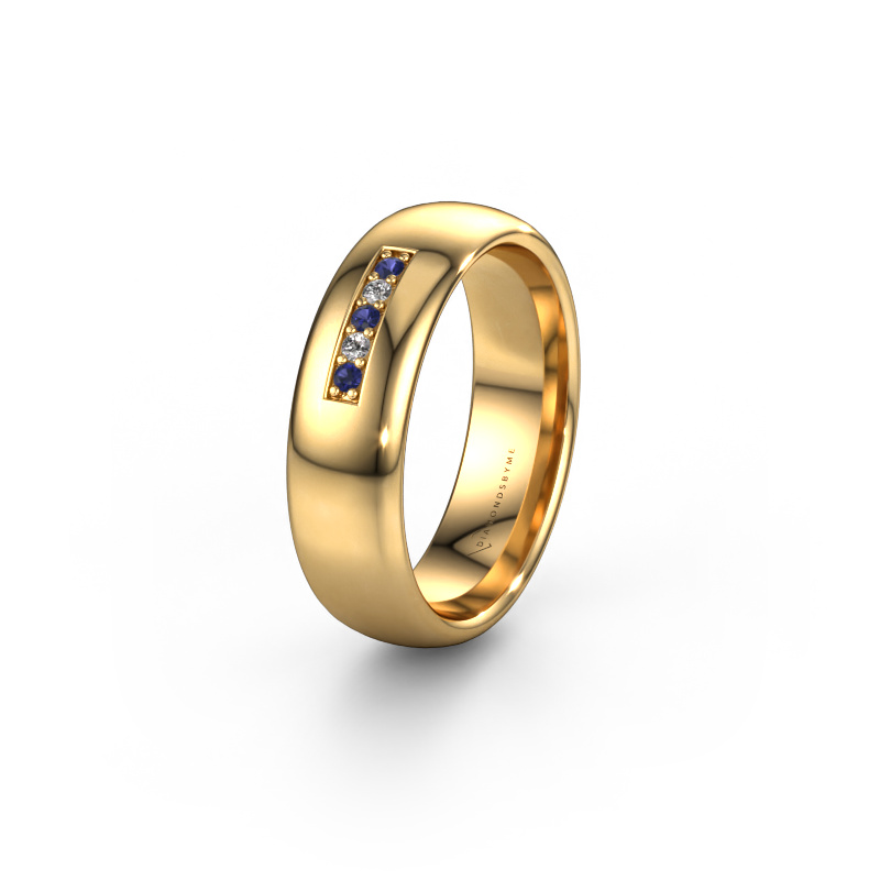 Bild von Ehering WH0111L36BP 585 Gold ±6x2 mm Saphir
