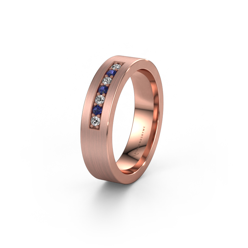Bild von Ehering WH0112L15BM 585 Roségold ±5x2 mm Saphir