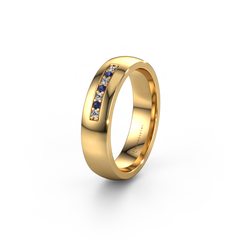 Bild von Ehering WH0112L25BP 585 Gold ±5x2 mm Saphir
