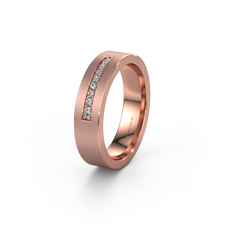 Bild von Ehering WH0113L15BM 585 Roségold ±5x2 mm Lab-grown Diamant