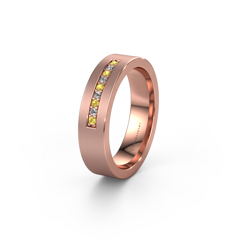 Bild von Ehering WH0113L15BM 585 Roségold ±5x2 mm Gelb Saphir