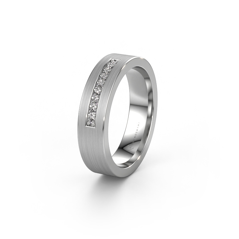 Image of Wedding ring WH0113L15BM 950 platinum ±0.20x0.08 in Zirconia
