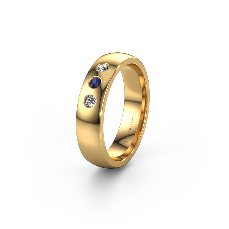 Bild von Ehering WH0114L25BP 585 Gold ±5x2 mm Saphir