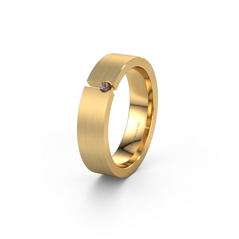 Bild von Ehering WH0120L15BM 585 Gold ±5x2 mm Rauchquarz