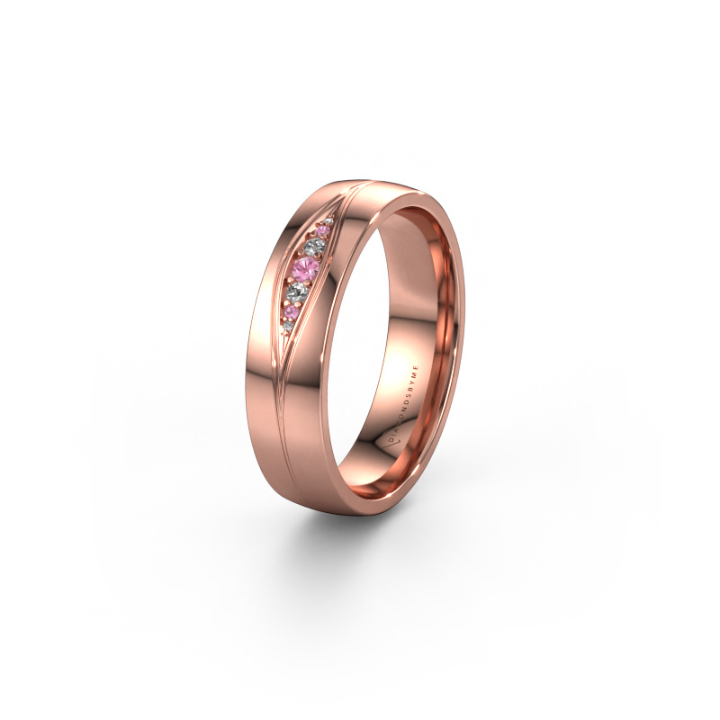 Bild von Ehering WH0133L25AP 585 Roségold ±5x1.7 mm Pink Saphir