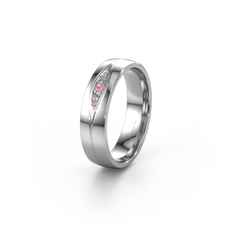 Image de Alliance WH0133L25AP 585 or blanc ±5x1.7 mm Saphir rose