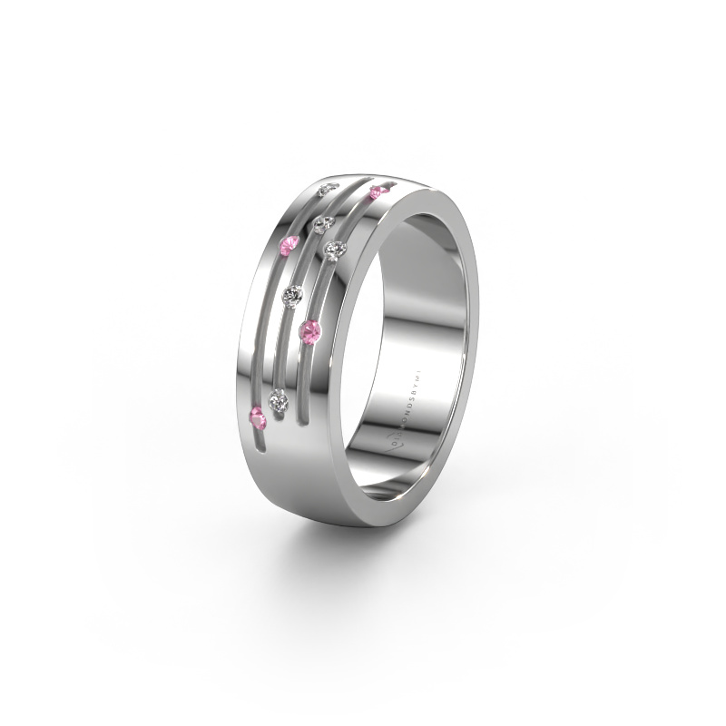 Image de Alliance WH0134L26B 950 platine ±6x2 mm Saphir rose