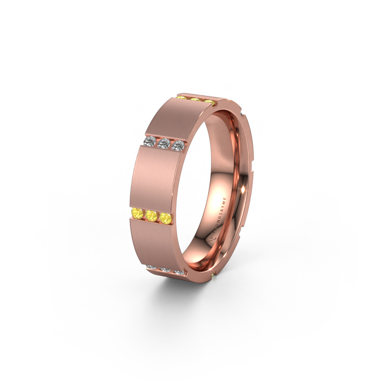 Bild von Ehering WH0135L15BM 585 Roségold ±5x2 mm Gelb Saphir