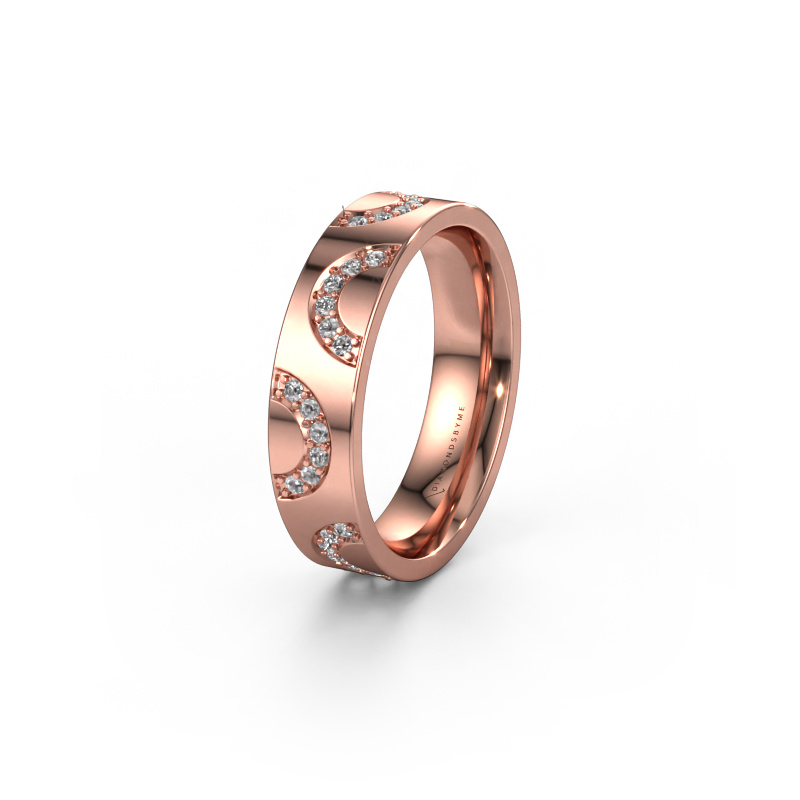 Bild von Ehering WH0136L15BP 585 Roségold ±5x2 mm Zirkonia