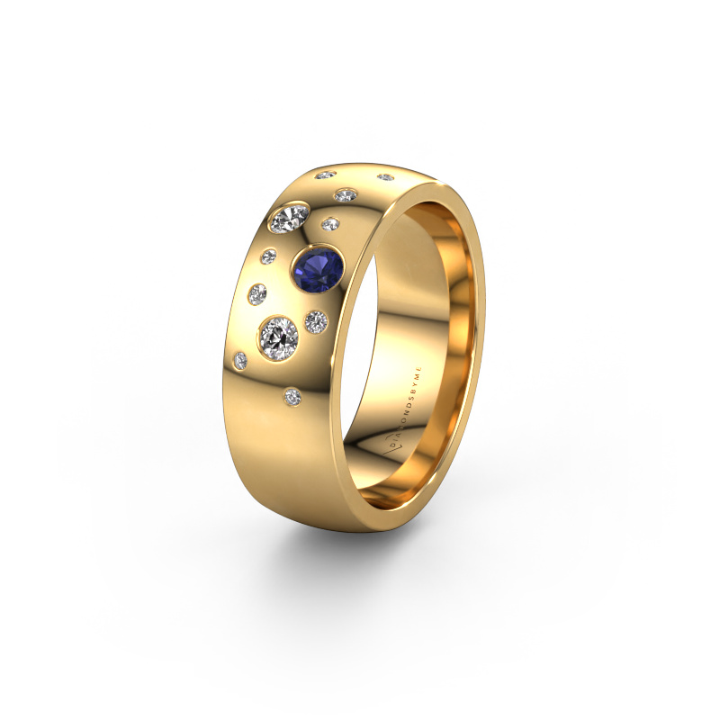 Bild von Ehering WH0141L26BP 585 Gold ±7x2 mm Saphir