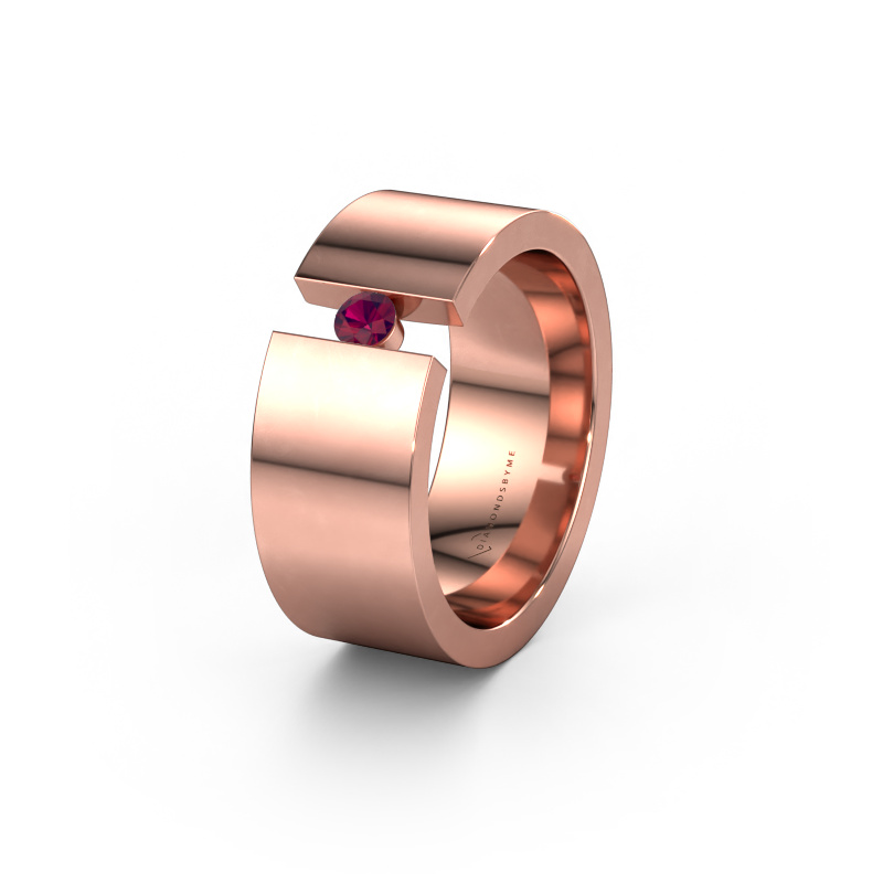 Bild von Ehering WH0146L18BP 585 Roségold ±8x2 mm Rhodolit
