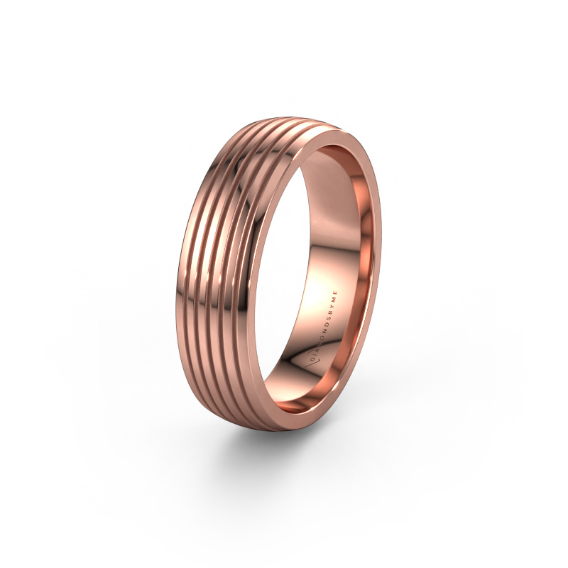 Afbeelding van Trouwring WH0150M26A 585 rosé goud ±6x1.7 mm