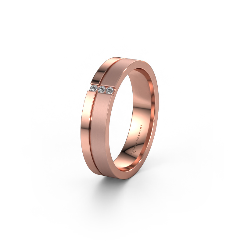 Bild von Ehering WH0157L14XPM 585 Roségold ±4x1.4 mm Zirkonia