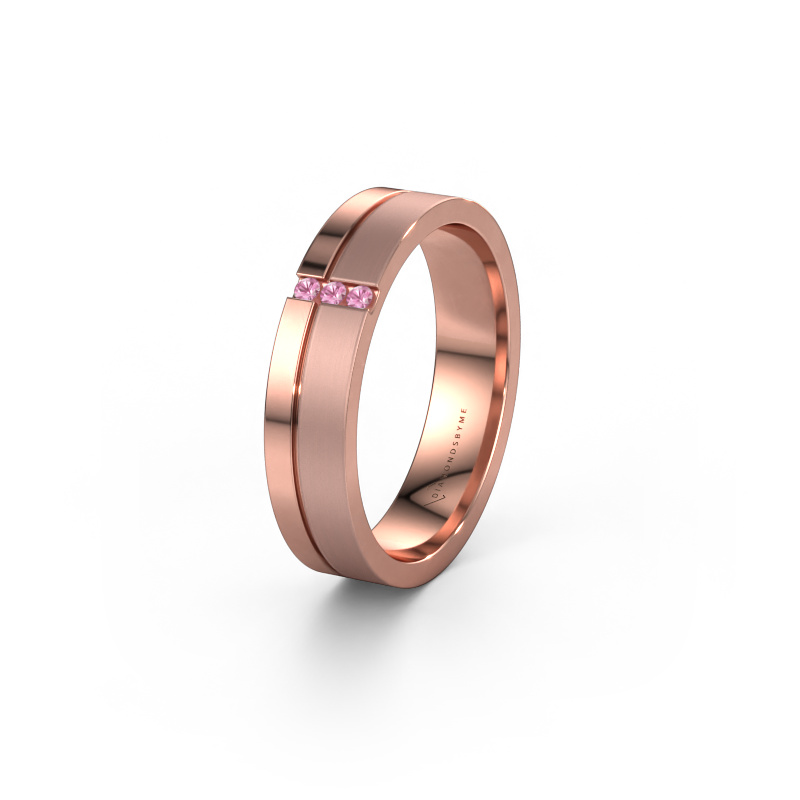 Bild von Ehering WH0157L14XPM 585 Roségold ±4x1.4 mm Pink Saphir