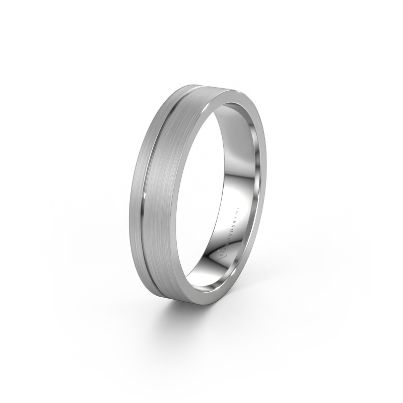 Image of Wedding ring WH0158M14XM 585 white gold ±0.18x0.06 in