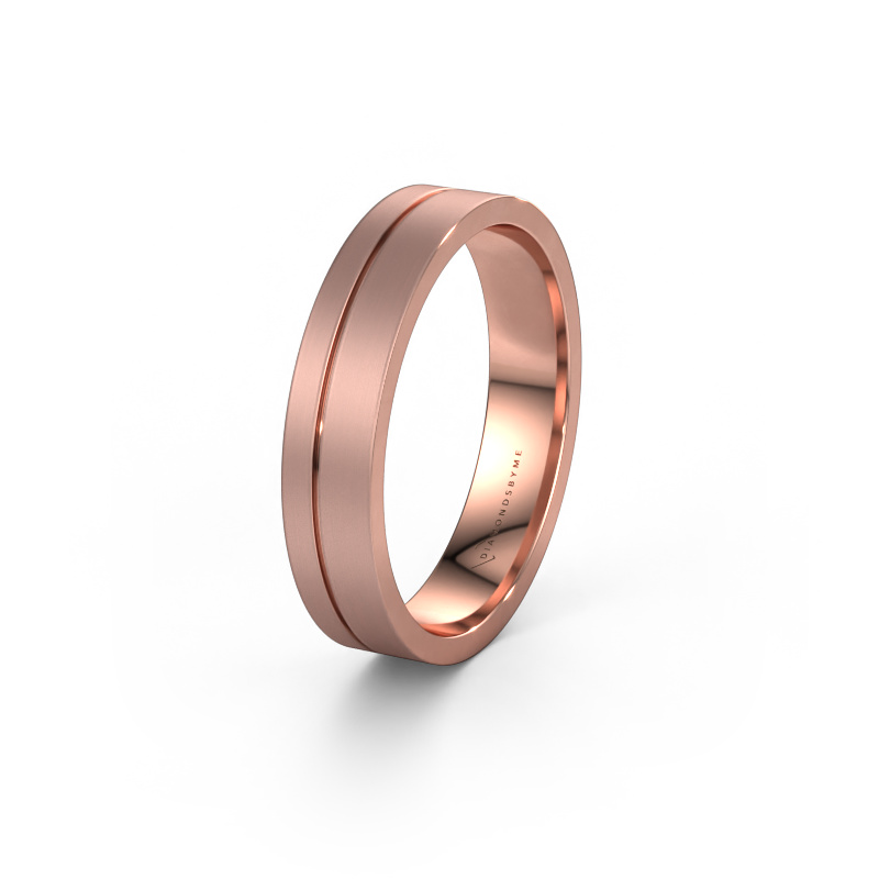 Image of Wedding ring WH0160M14XM 585 rose gold ±4,5x1.5 mm