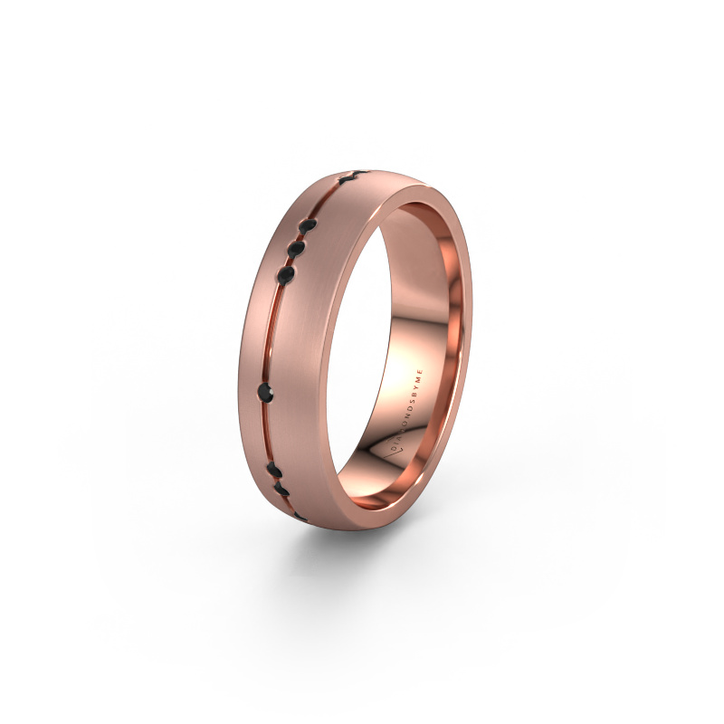 Image de Alliance WH0166L25A 585 or rose ±5x1.7 mm Diamant noir