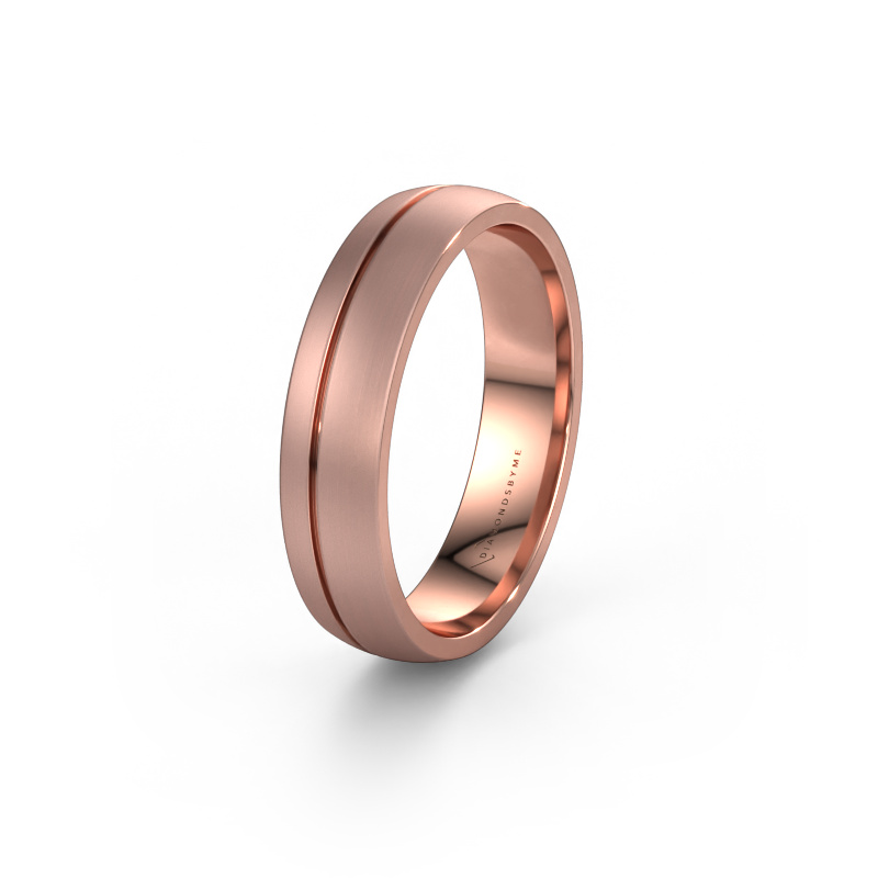 Afbeelding van Trouwring WH0166M25A 585 rosé goud ±5x1.7 mm