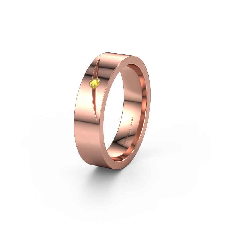 Bild von Ehering WH0170L15A 585 Roségold ±5x1.7 mm Gelb Saphir