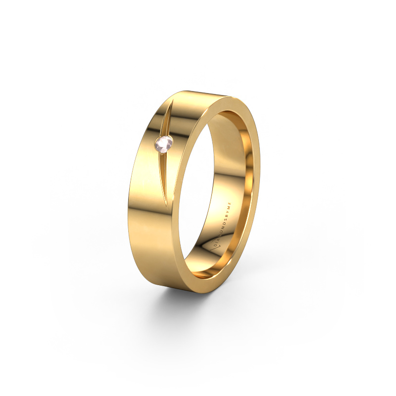 Bild von Ehering WH0170L15A 585 Gold ±5x1.7 mm Morganit Champagner