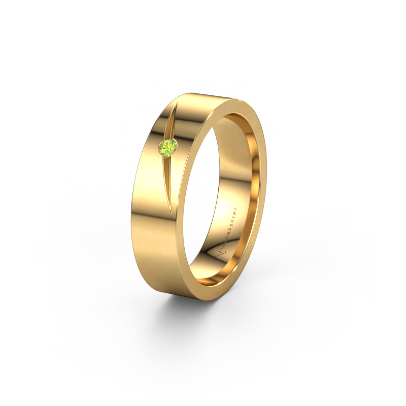 Bild von Ehering WH0170L15A 585 Gold ±5x1.7 mm Peridot