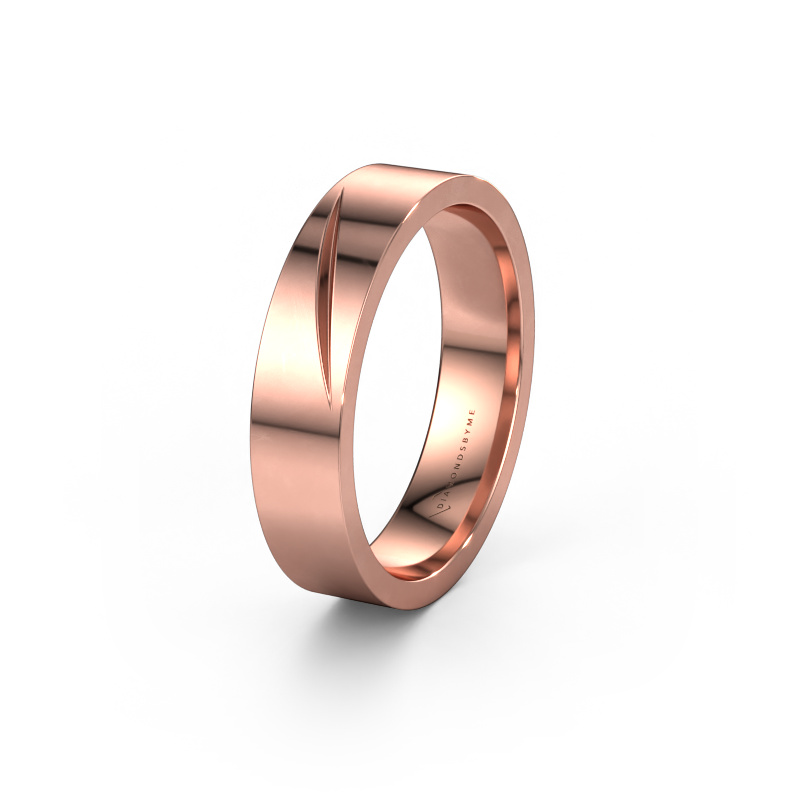 Image of Wedding ring WH0170M15A 585 rose gold ±0.20x0.07 in