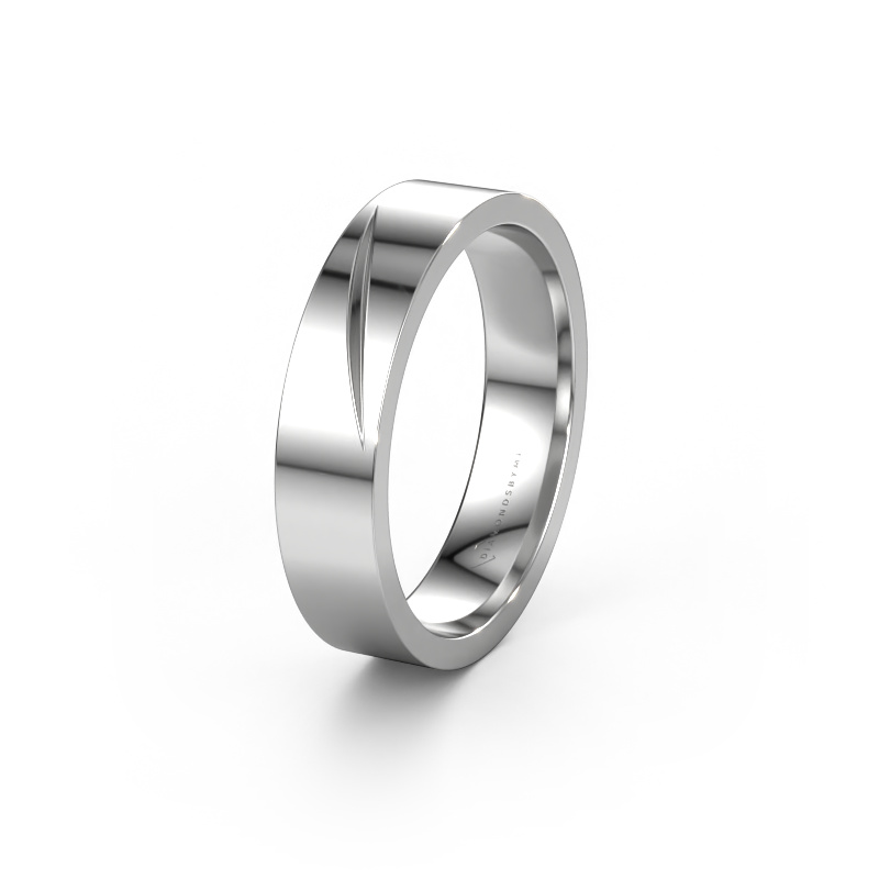 Image of Wedding ring WH0170M15A 585 white gold ±5x1.7 mm
