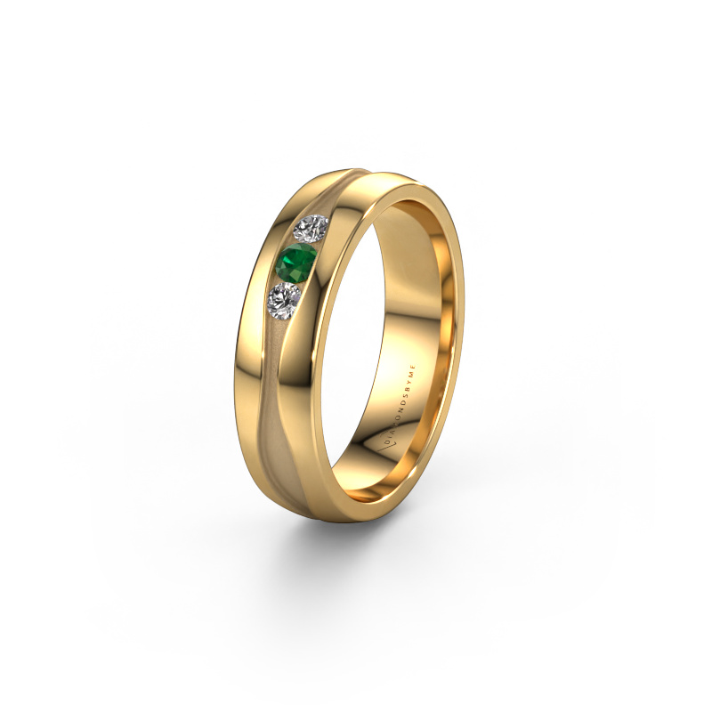 Bild von Ehering WH0172L25A 585 Gold ±5x1.7 mm Smaragd