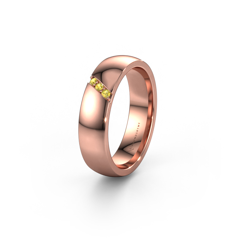 Bild von Ehering WH0174L25BP 585 Roségold ±5x2 mm Gelb Saphir