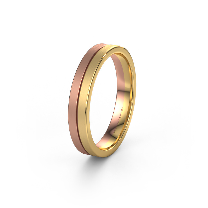 Image of Wedding ring WH0200M14AM 585 rose gold ±4 x 1.7 mm