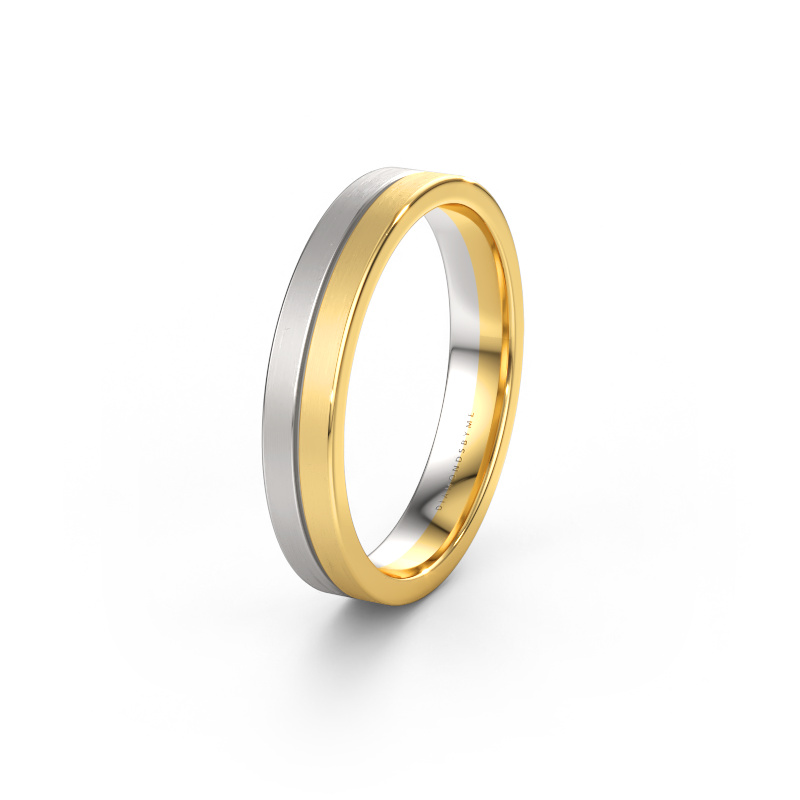 Image of Wedding ring WH0200M14AM 585 white gold ±4 x 1.7 mm