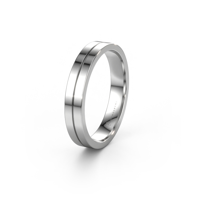 Image of Wedding ring WH0200M14AP 585 white gold ±0.16x0.07 in
