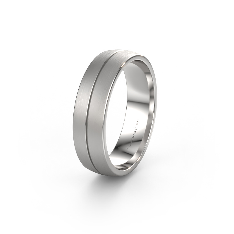 Bild von Trauring WH0200M25AM 585 Weißgold ±5x1.7 mm