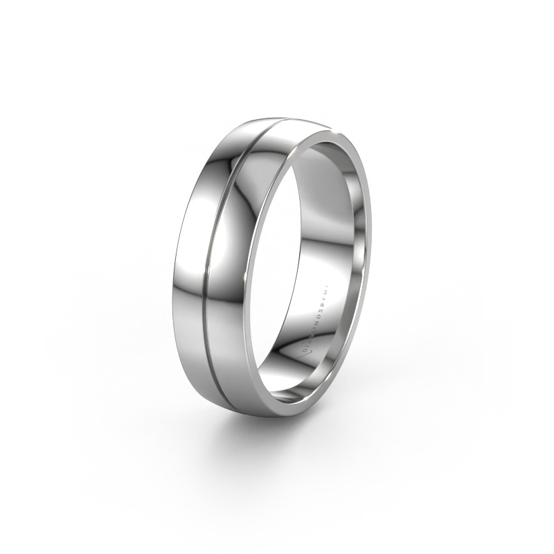 Image of Wedding ring WH0200M26AP 950 platinum ±0.24x0.07 in