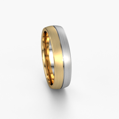 2-tone ±0.24 in (6 mm) white gold men's wedding ring 2-tone ±0.24 in (6 mm) white gold men's wedding ring