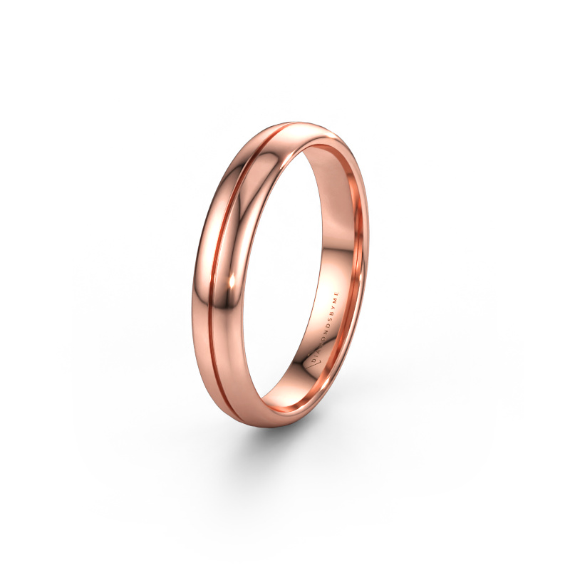 Immagine di Fede nuziale WH0200M34AP 585 oro rosa ±4 x 1,7 mm