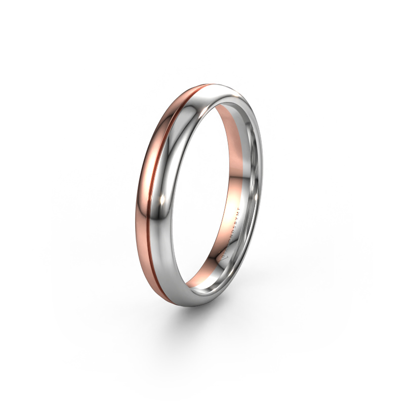 Image of Wedding ring WH0200M34BP 585 rose gold ±0.16x0.08 in