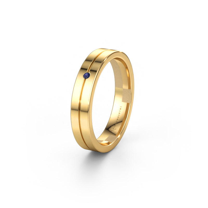 Bild av Vigselring WH0201L14AP 585 gult guld ±4 x 1,7 mm Safir