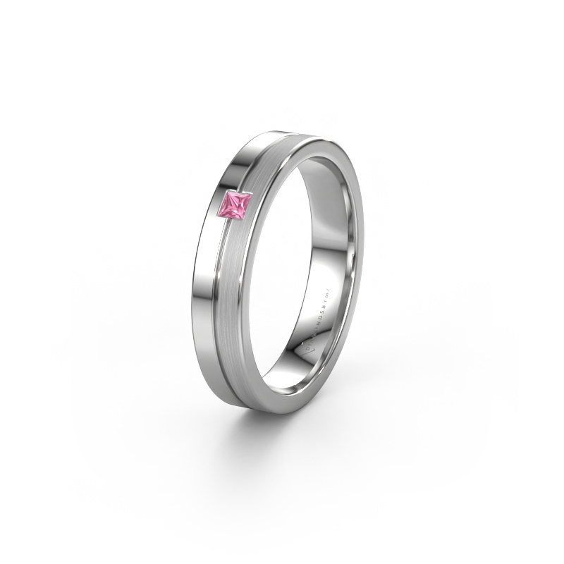 Image de Alliance WH0201L14ASQPM 585 or blanc ±4x1.7 mm Saphir rose