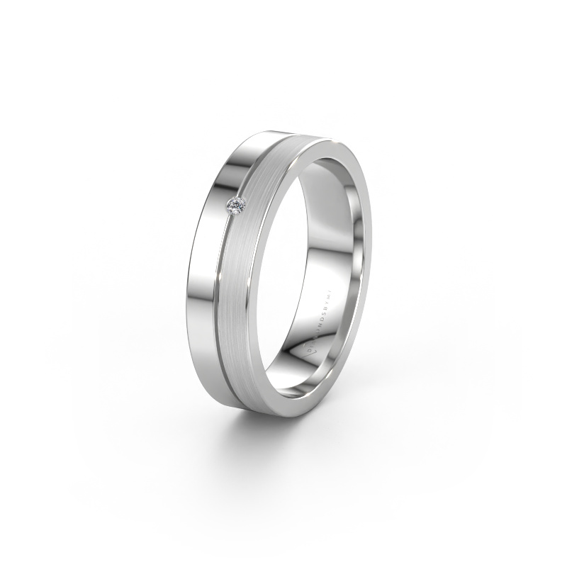 Bild von Ehering WH0201L15APM 585 Weißgold ±5 x 1,7 mm Diamant