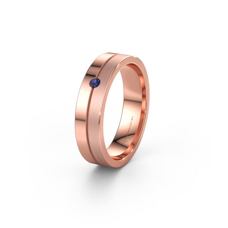 Bild av Vigselring WH0201L15APM 585 roséguld ±5 x 1,7 mm Safir