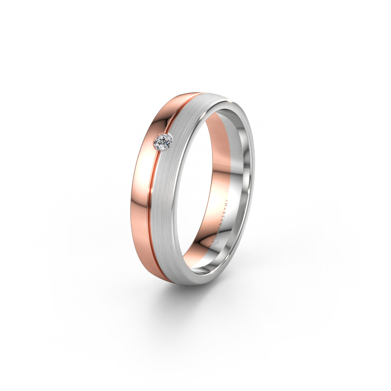 Image de Alliance WH0201L25APM 585 or rose ±5 x 1,7 mm Diamant