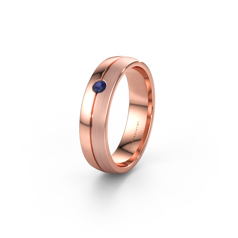 Immagine di Fede nuziale WH0201L25APM 585 oro rosa ±5 x 1,7 mm Zaffiro