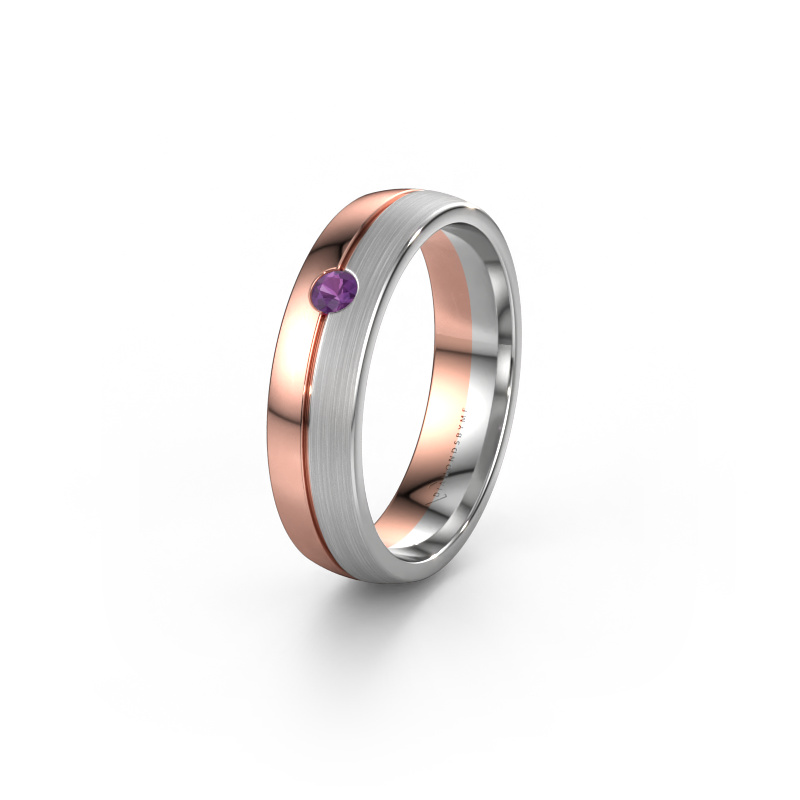 Bild von Ehering WH0201L25APM 585 Roségold ±5x1.7 mm Amethyst