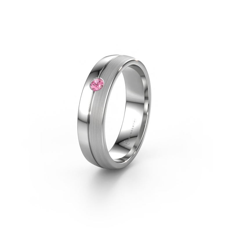 Image de Alliance WH0201L25APM 585 or blanc ±5x1.7 mm Saphir rose