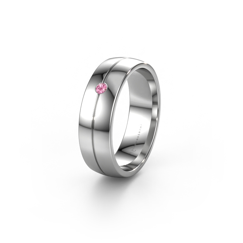 Image de Alliance WH0201L26AP 585 or blanc ±6x1.7 mm Saphir rose