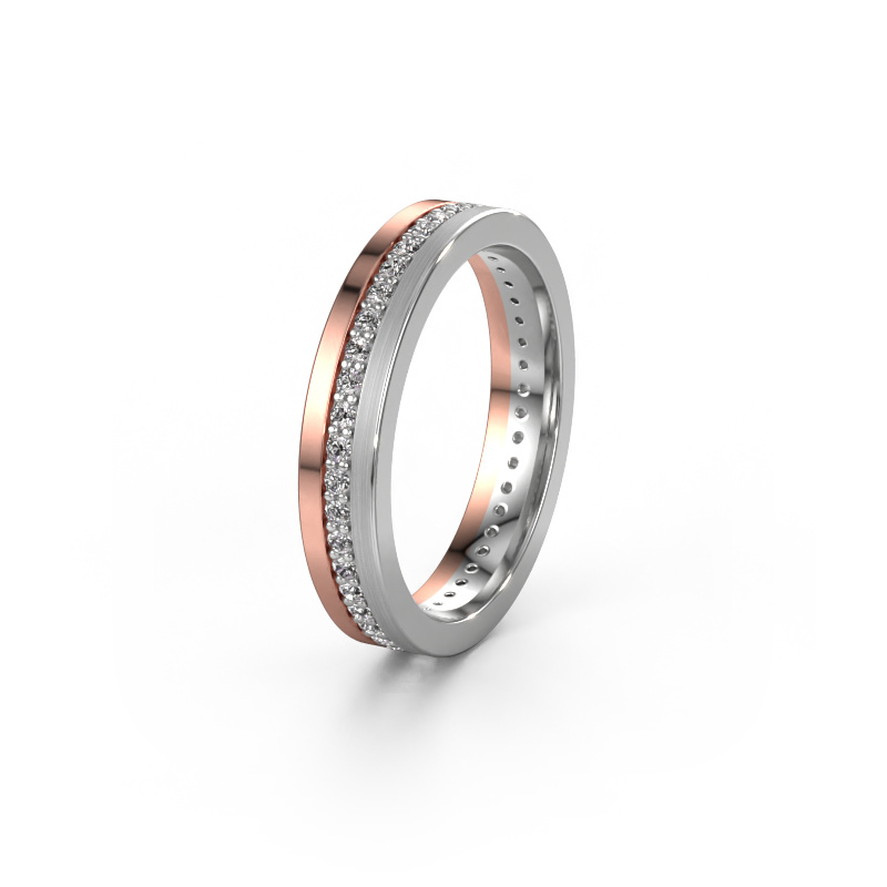 Image of Wedding ring WH0203L14BPM 585 rose gold ±4x2 mm Lab-grown diamond 0.44 crt