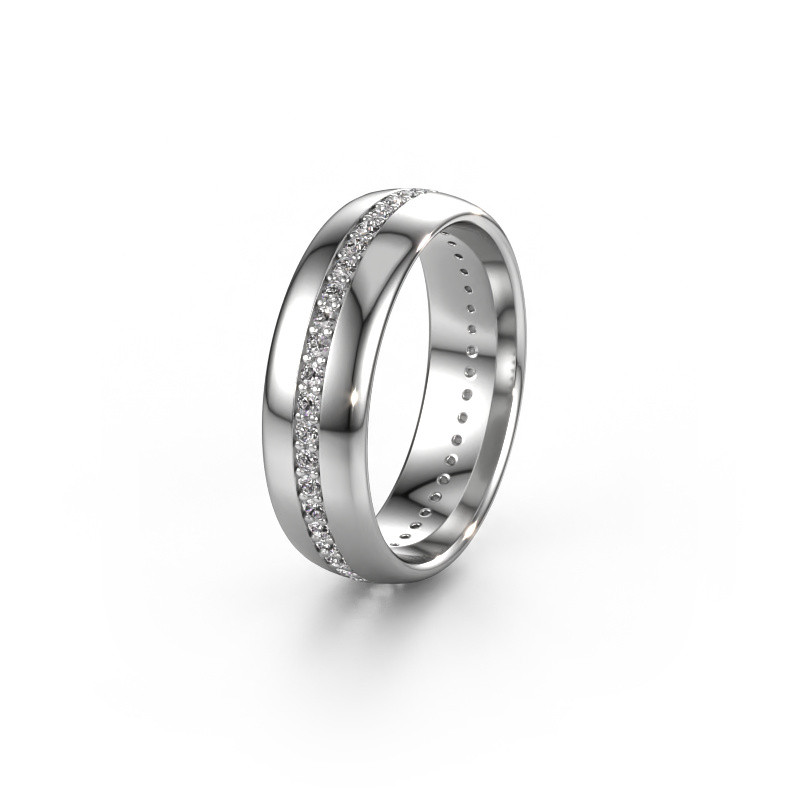 Image of Wedding ring WH0203L36AP 950 platinum ±0.24x0.07 in Diamond